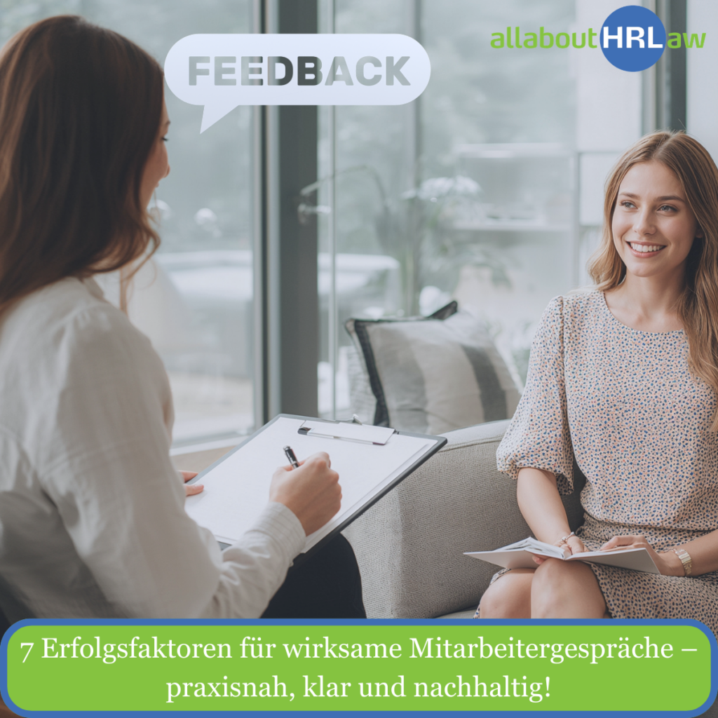 7 Erfolgsfaktoren fuer wirksame Mitarbeitergespraeche – praxisnah klar und nachhaltig