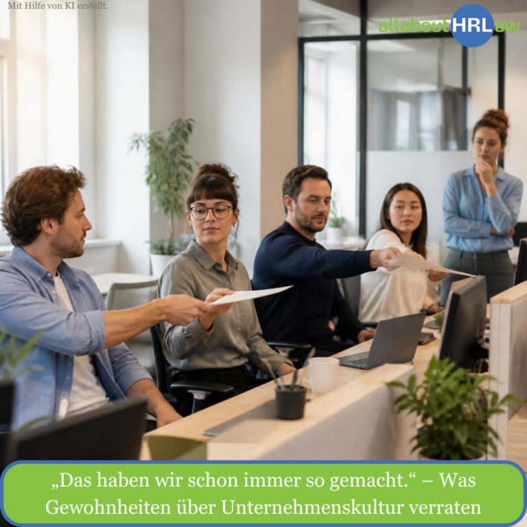 Was Gewohnheiten über Unternehmenskultur verraten