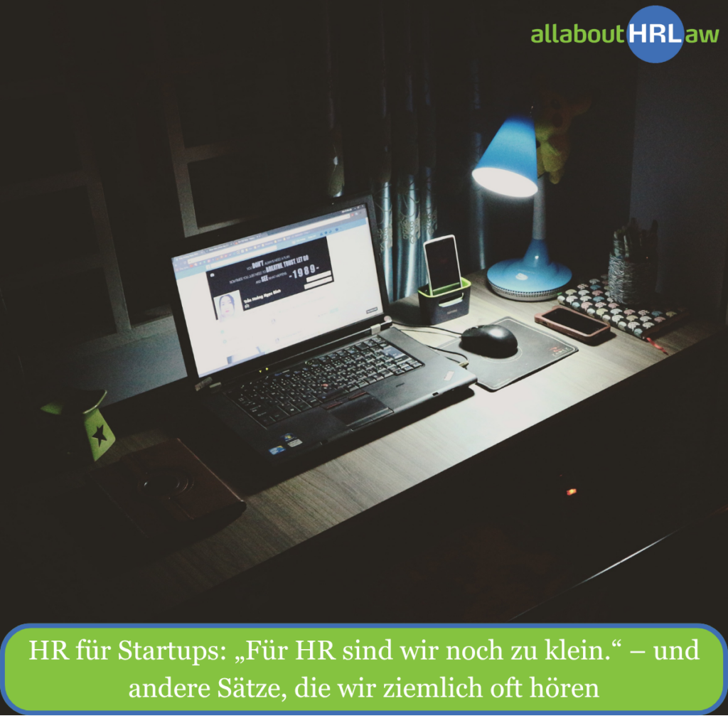HR für Startups: Für HR sind wir noch zu klein