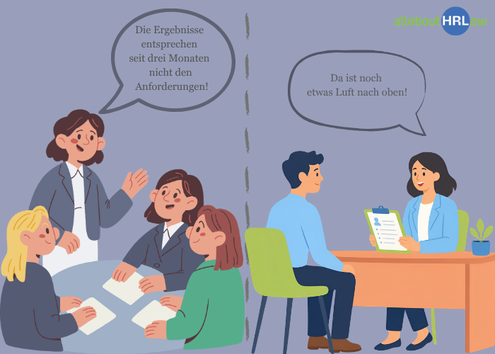 Low Performance: Führungskräfte besprechen Leistungsprobleme intern klarer als mit dem betroffenen Mitarbeitenden