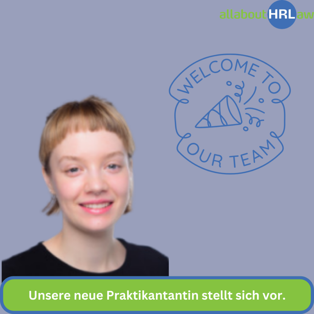 Unsere neue Praktikantantin stellt sich vor